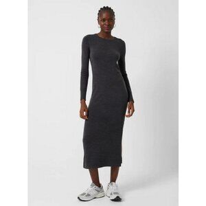 💕FRENCH CONNECTION💕 Sweeter Midi Sweater Dress ~ Grey Melange Medium M NWT